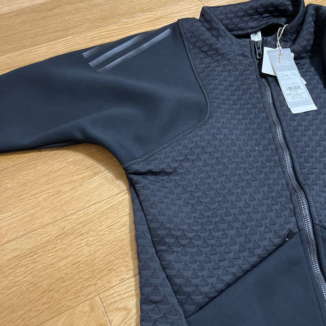 アディダスゴルフ　レディース　長袖　フルジップジャケット　裏起毛　L 新黒