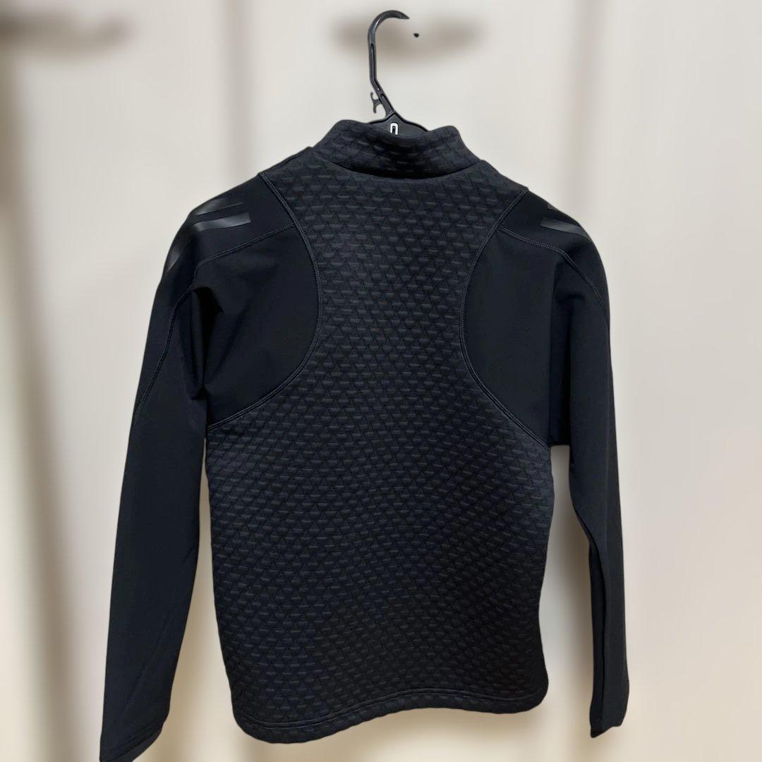 アディダスゴルフ　レディース　長袖　フルジップジャケット　裏起毛　L 新黒