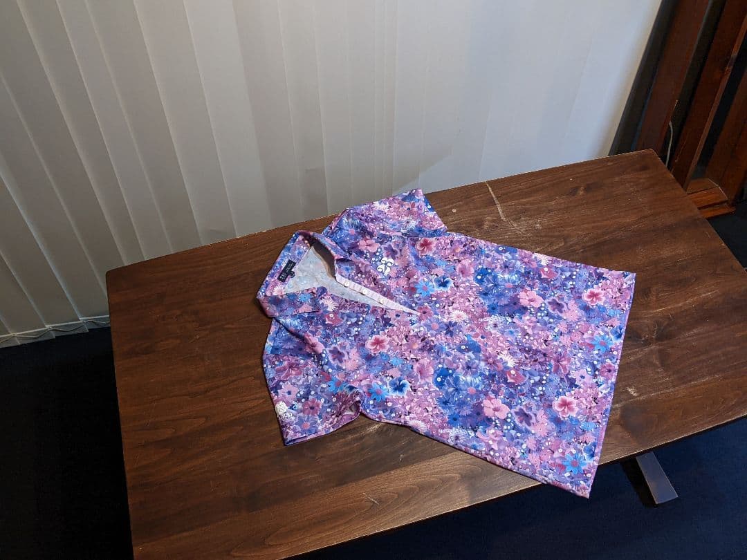 23区ゴルフ　セットアップ　上下セット　総柄　半袖ポロシャツ　キュロットスカート