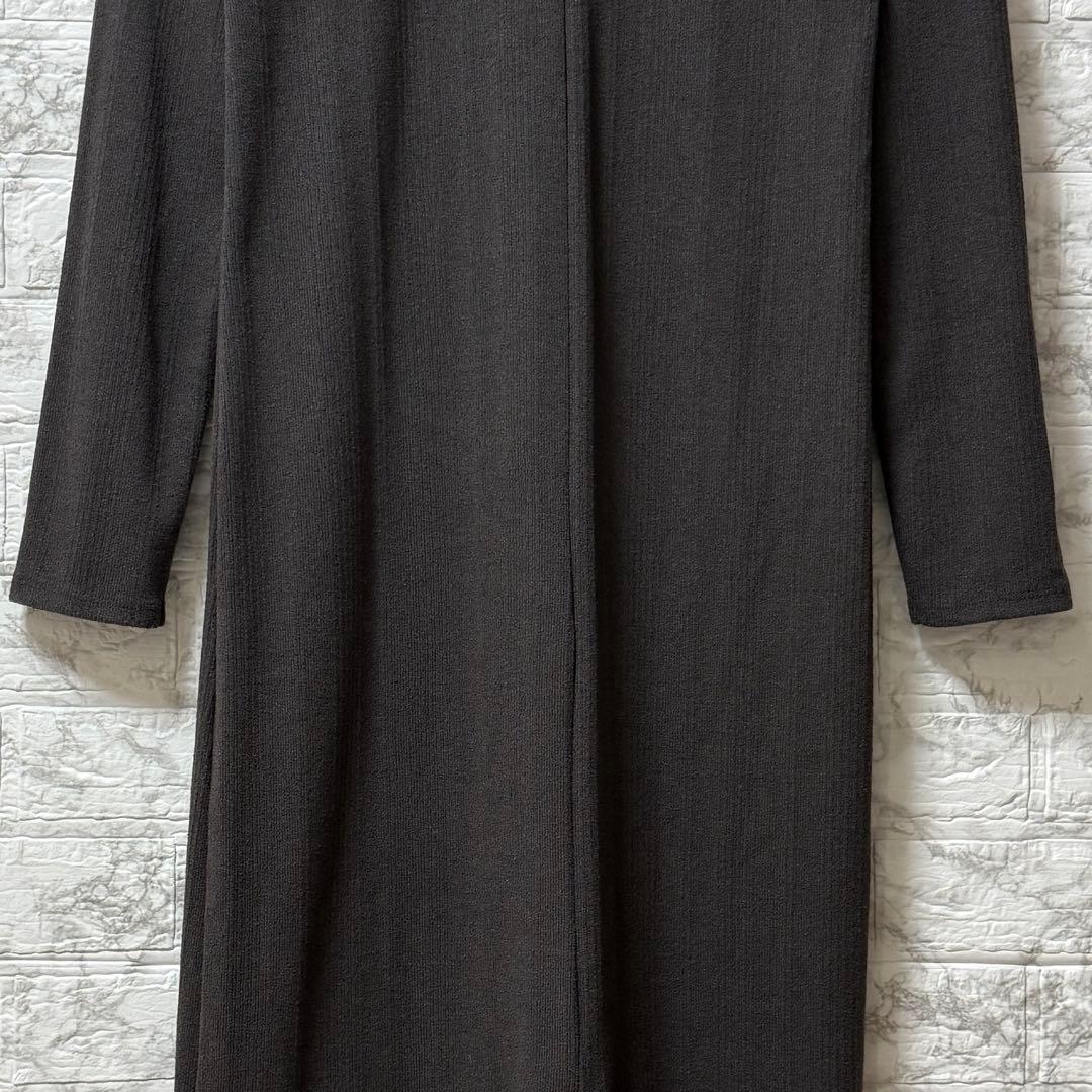 ADAM ET ROPÉ ポロシャツワンピース チャコール F