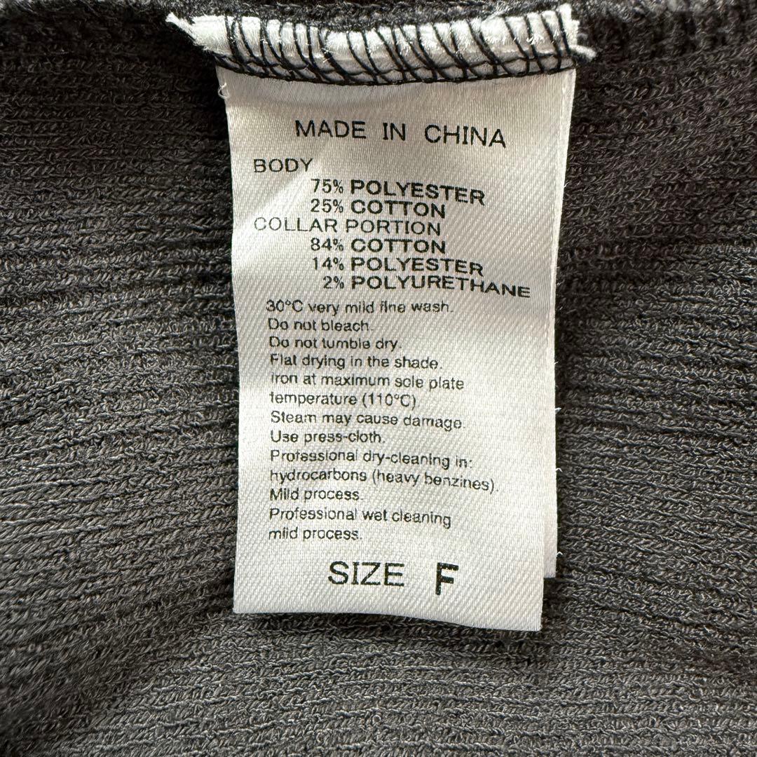 ADAM ET ROPÉ ポロシャツワンピース チャコール F