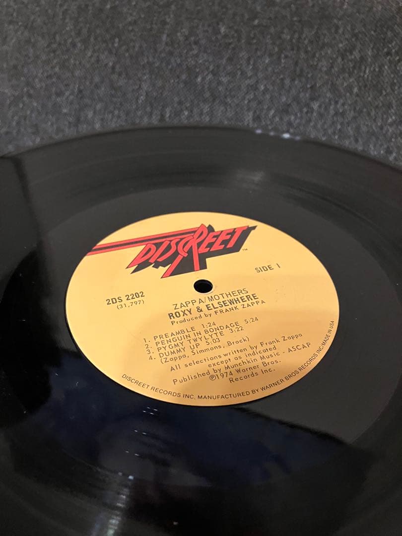 USオリジ　Zappa/Mothers Roxy & Elsewhere