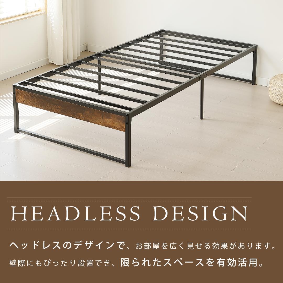 【限定セール】超人気！ベッドフレーム パイプベッド【シングル S】WHTIE