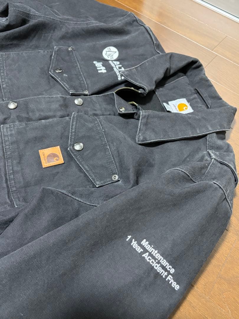 【USA企業刺繍】Carhartt ワークジャケット L Jeff