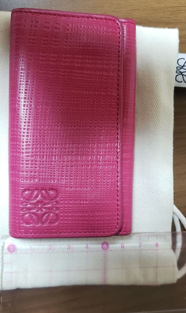 LOEWE ピンク キーケース 保存袋付き