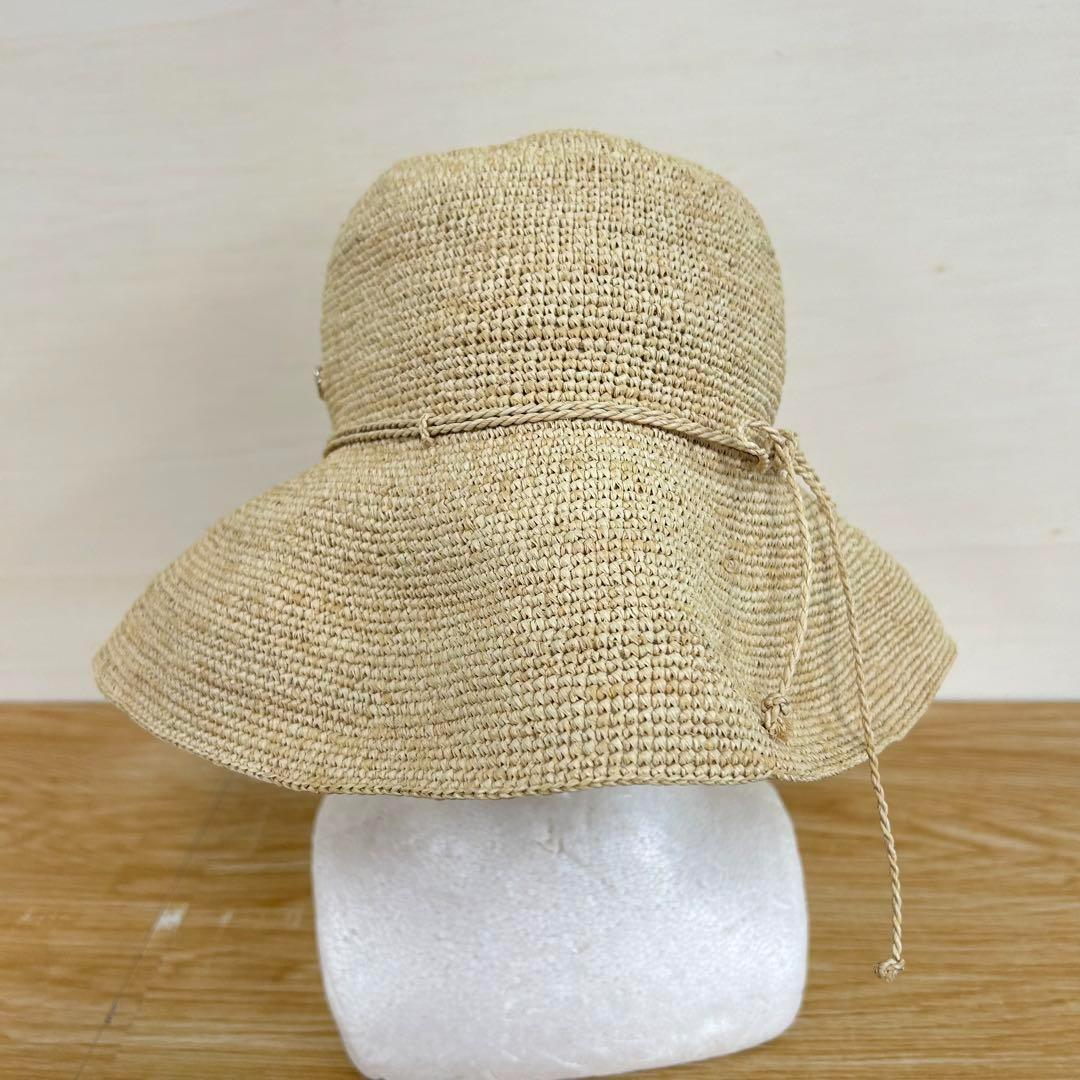 グリーン HELEN KAMINSKI ラフィア ハット ストロー