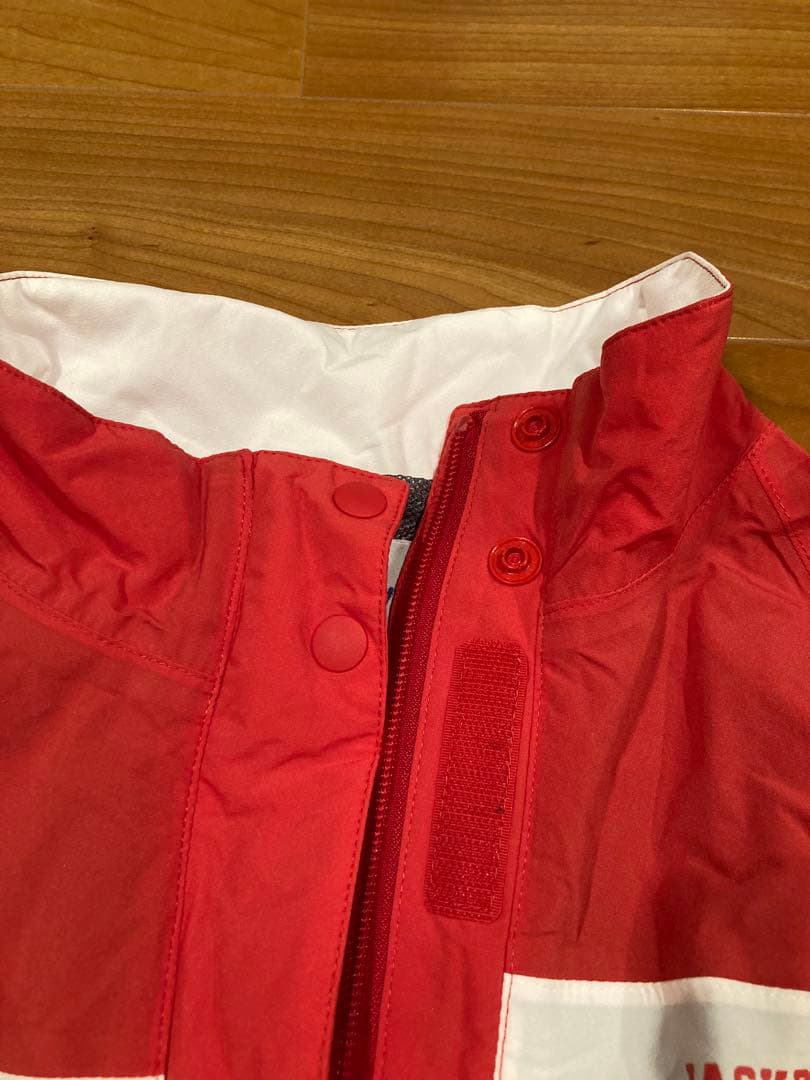 JACK BUNNY レインウェア 上下セット赤／白