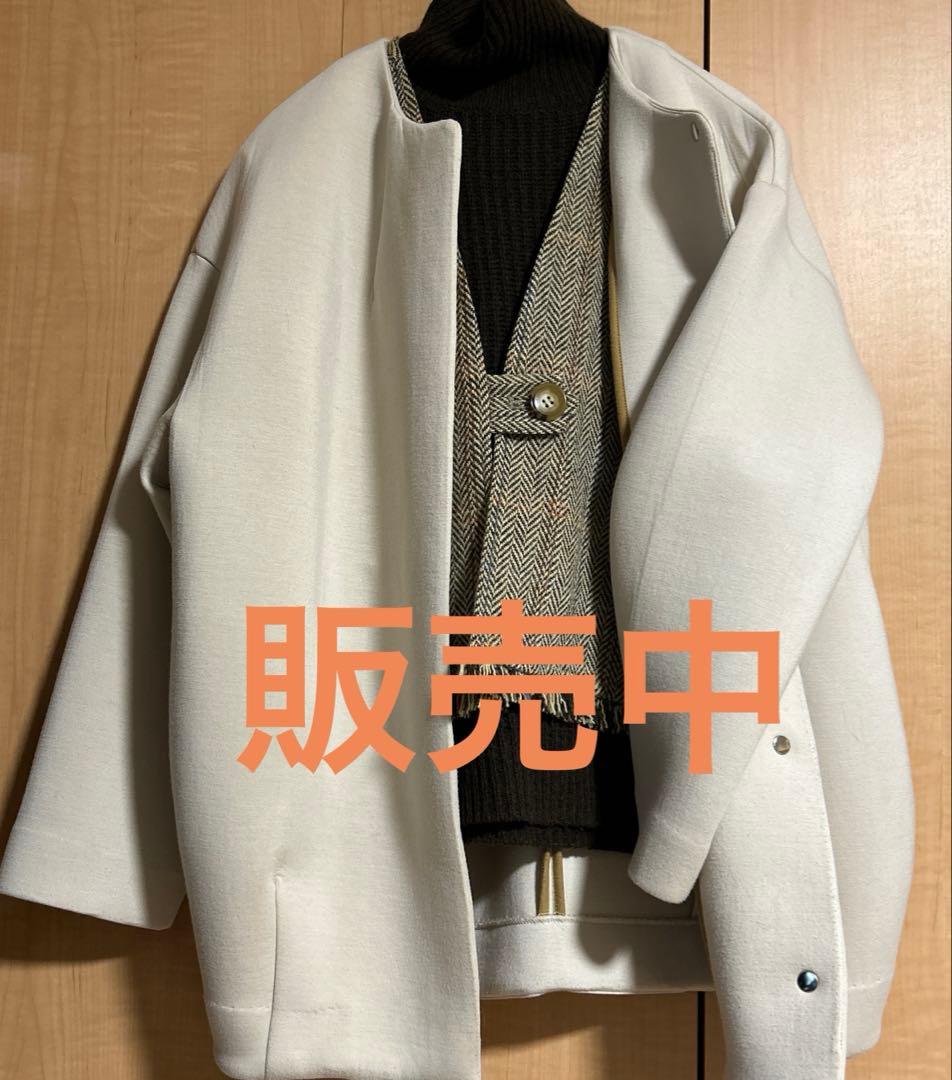 新品❤️北欧暮らしの道具店 ❤️ヘリンボーン柄ウールベスト 薄手　FREE SIZE