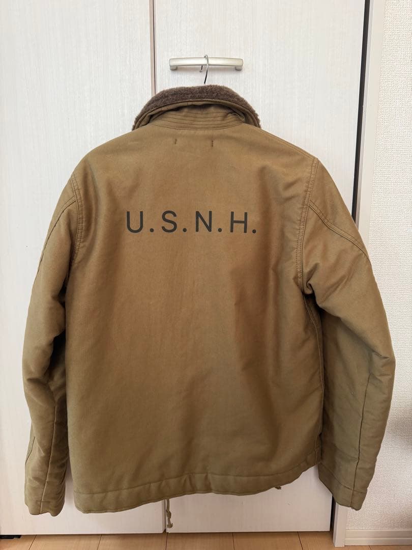 ネイバーフッド U.S.N.H. ミリタリージャケット ベージュ