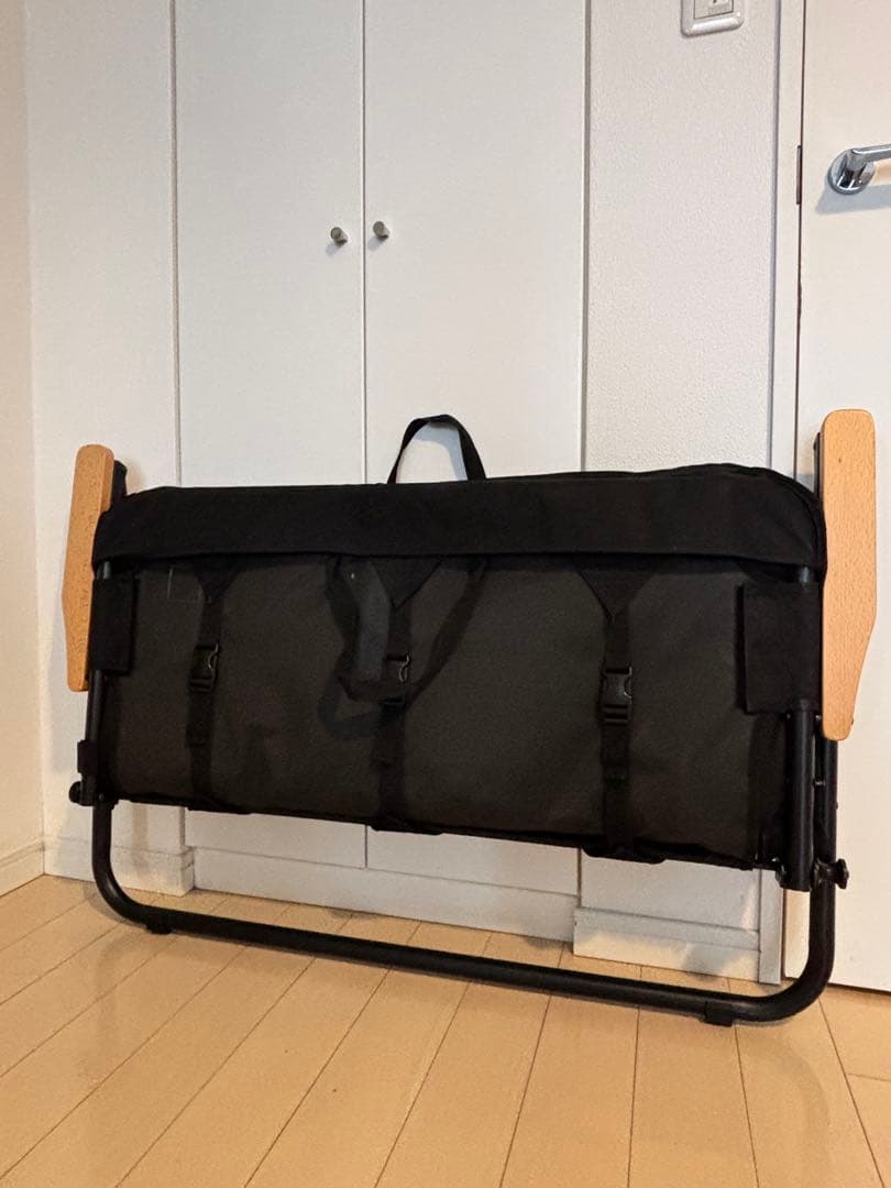【美品】DOD 2人掛け折りたたみチェア（グッドラックソファ）_ブラック