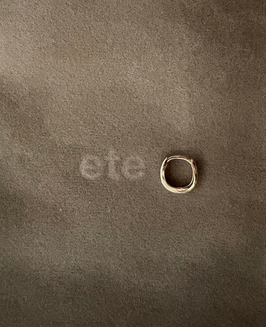 【最終値下げ価格】ete K10フープピアス　片耳用（証明書つき）