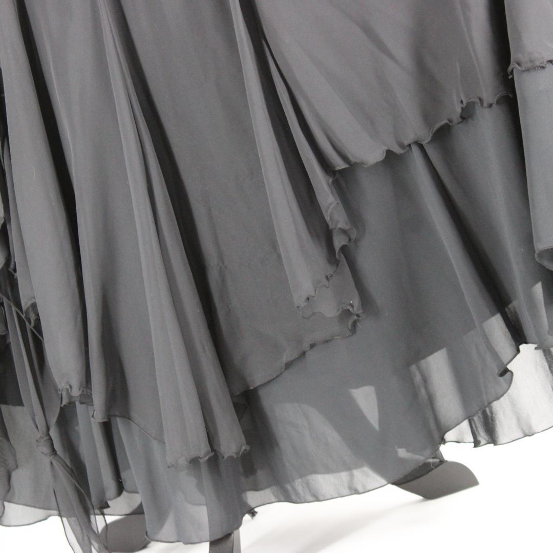 【美品 日本製社交ダンス衣装】ワンピース ドレス Scarlet 黒 キラキラ