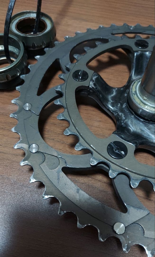 カンパニョーロ　アテナ　クランク　50-34t ※左アーム破損