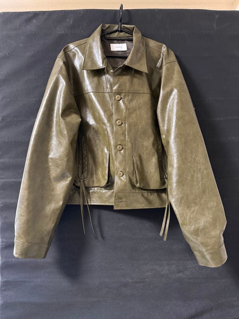 soerte ヴィンテージライクミリタリージャケット セットアップ