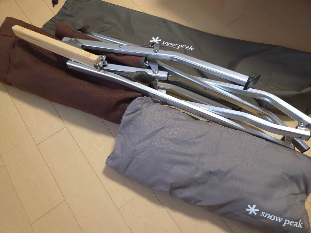 スノーピーク ローチェア ブラウン LV-091BR 折りたたみ ヘッドレスト付