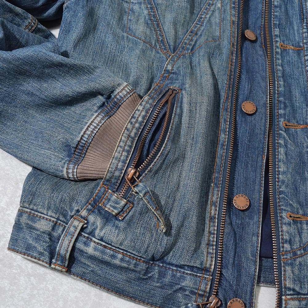 ジャケット・アウター 90s ARMANI EXCHANGE gimmick denim jacket