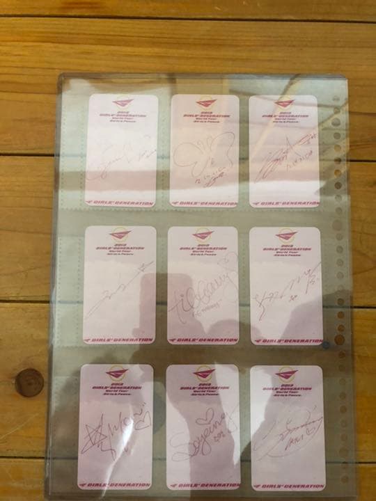 少女時代　直筆サイン