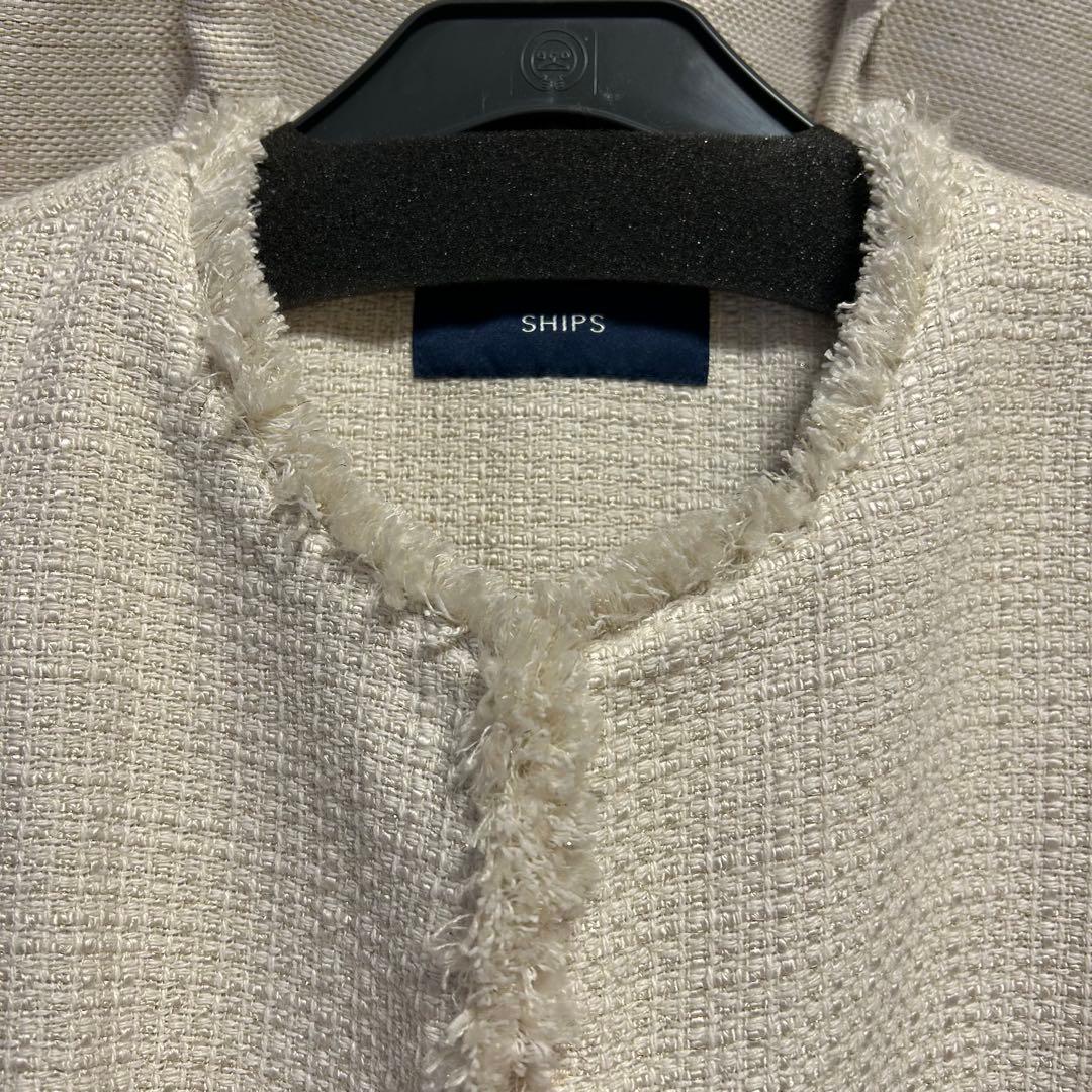 【新品タグ付き】 SHIPS for women ツイード ジレ
