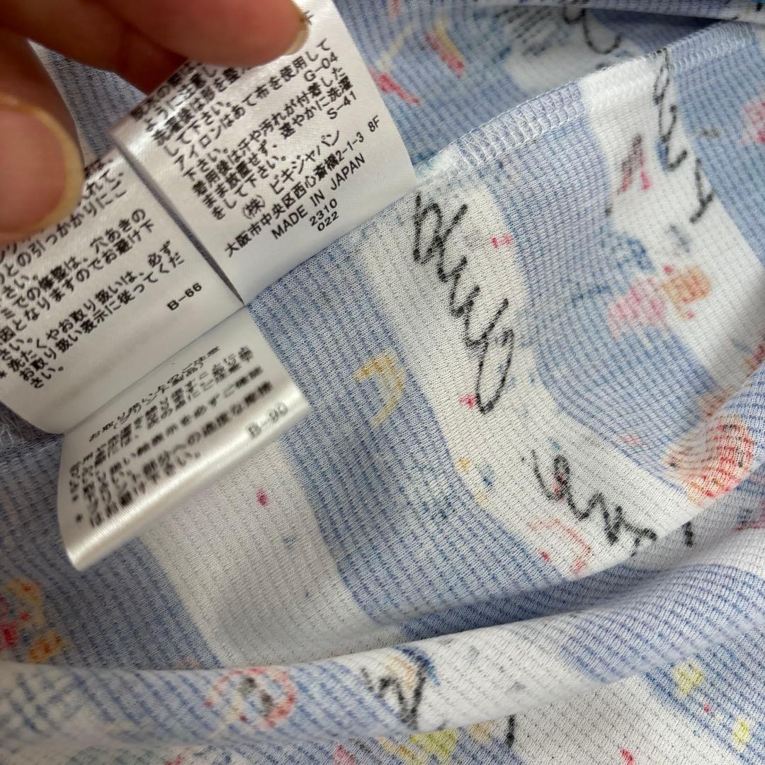 Picone Club ストライプ ノースリーブシャツ Lサイズ