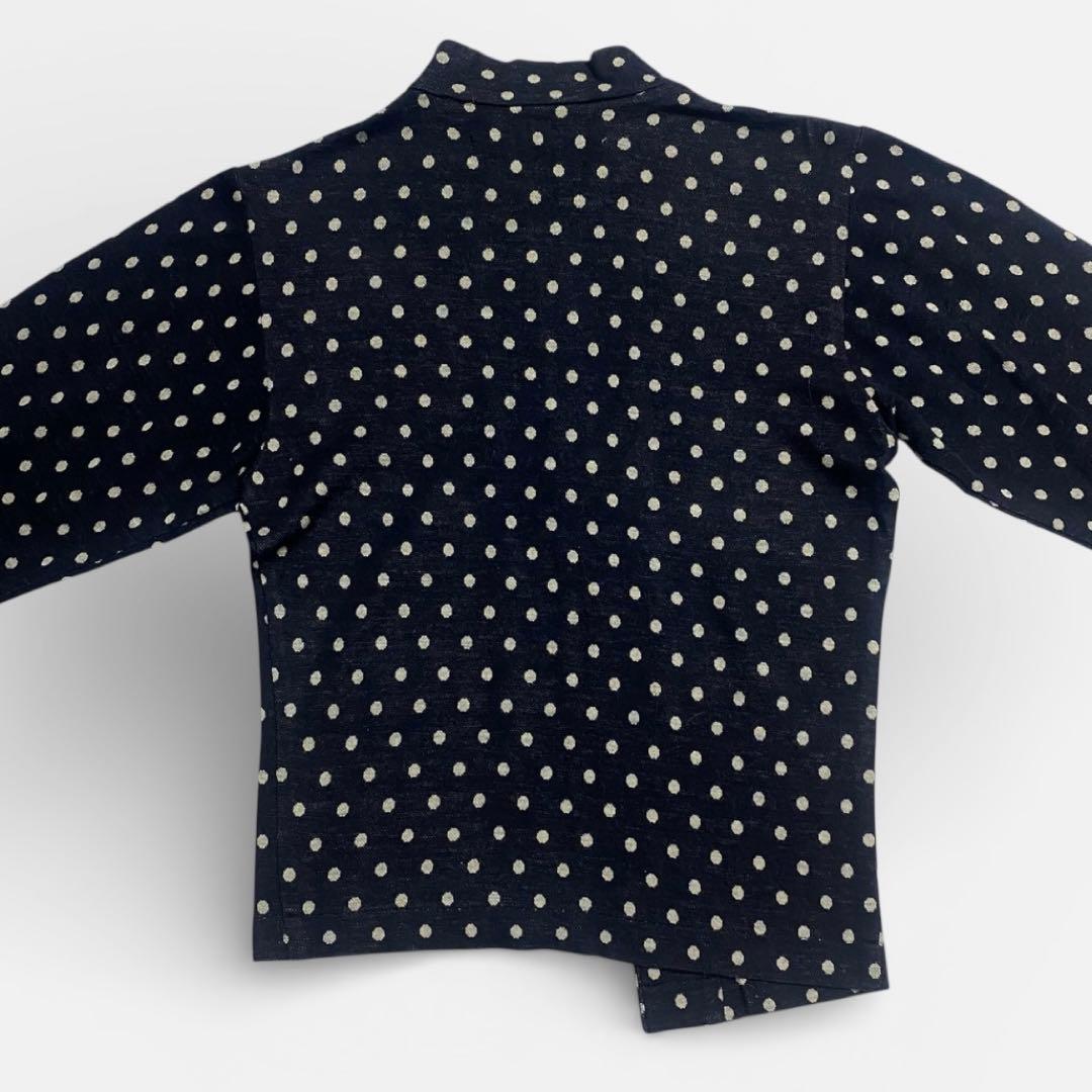 80s コムデギャルソン　変形　ドット　ニットジップアップジャケット