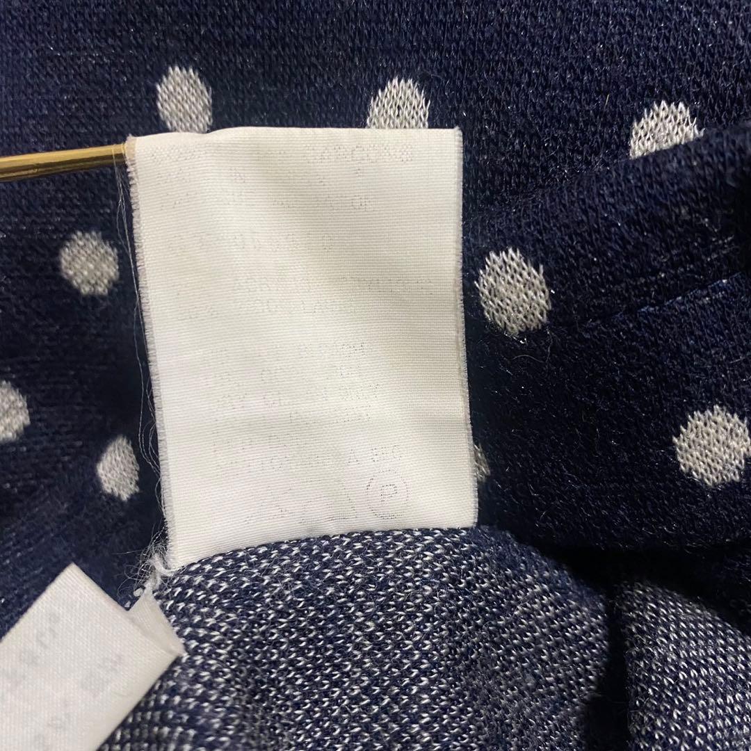 80s コムデギャルソン　変形　ドット　ニットジップアップジャケット