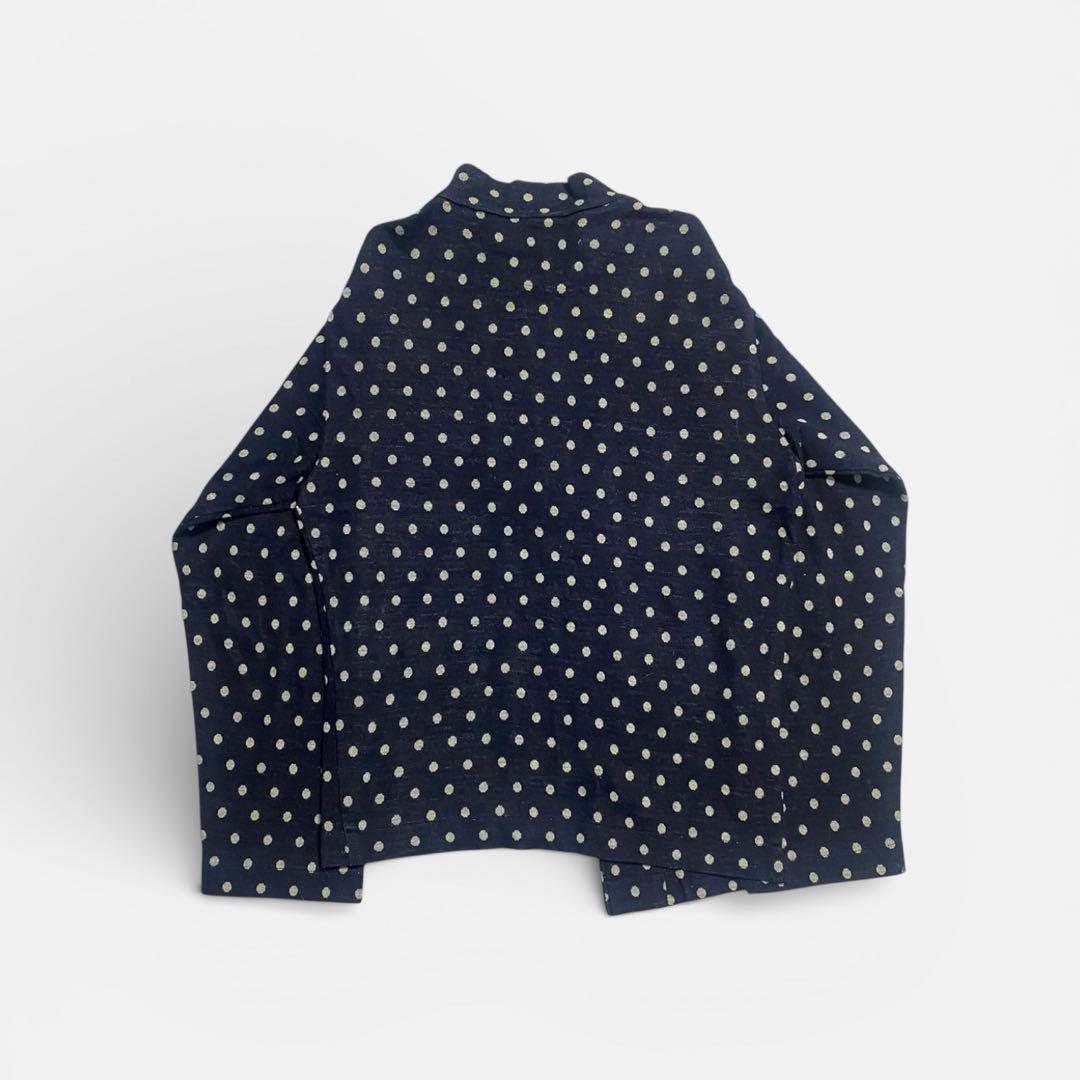 80s コムデギャルソン　変形　ドット　ニットジップアップジャケット