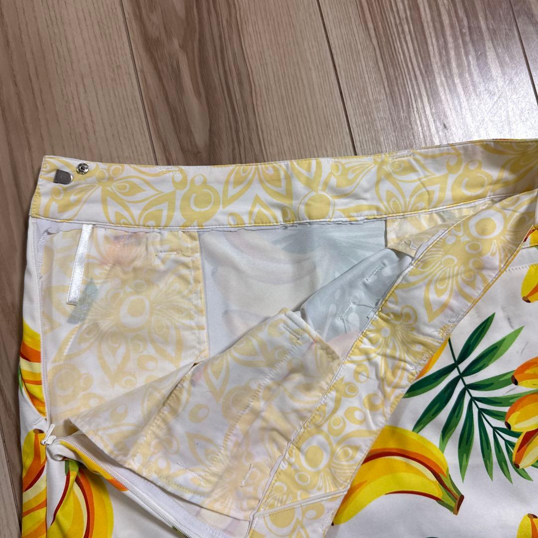 ラウドマウス バナナ柄スカートとポロシャツとバイザーのセット　L