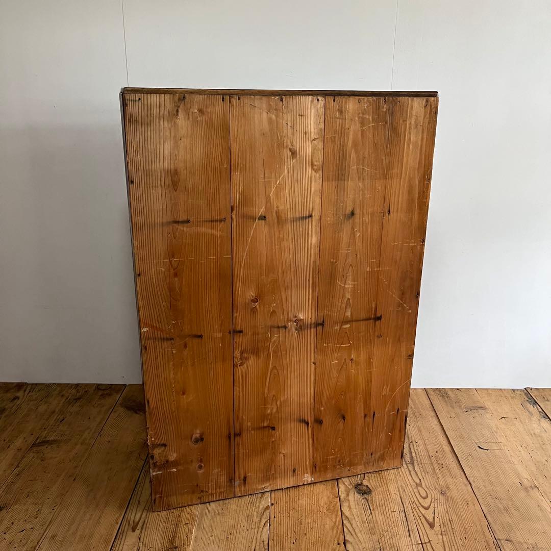 アンティーク ガラス キャビネット 食器棚 本棚 無垢材 希少