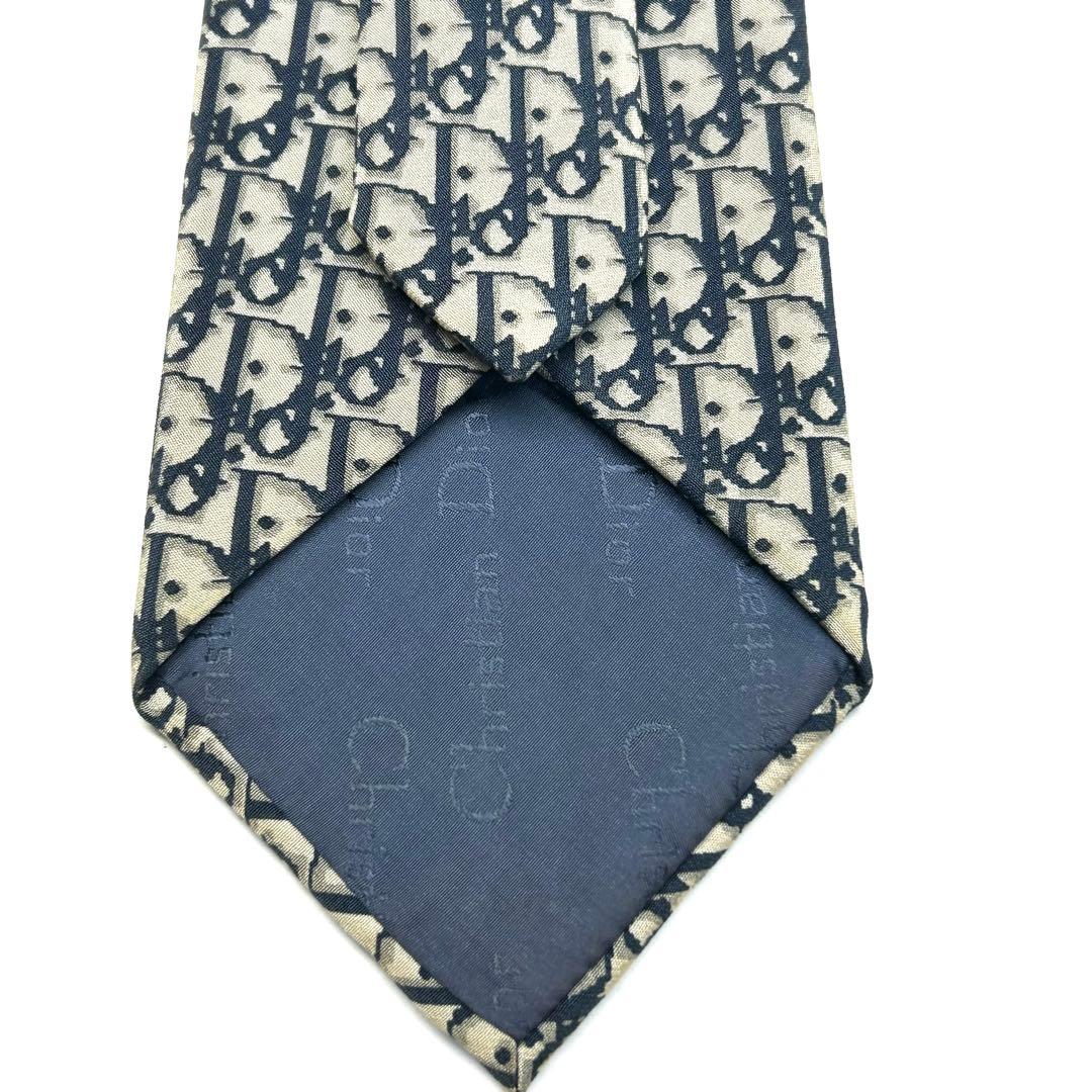 【希少品✨】クリスチャンディオール ネクタイ ベージュ トロッター オブリーク