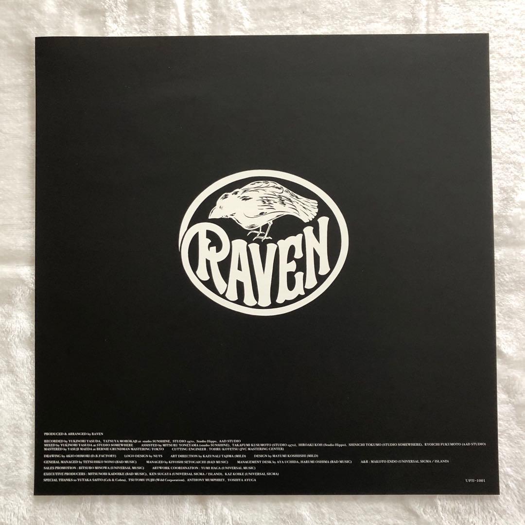 美盤LPステッカー付RAVENレイヴン限り無く赤に近い黒ROSSOロッソ照井利幸