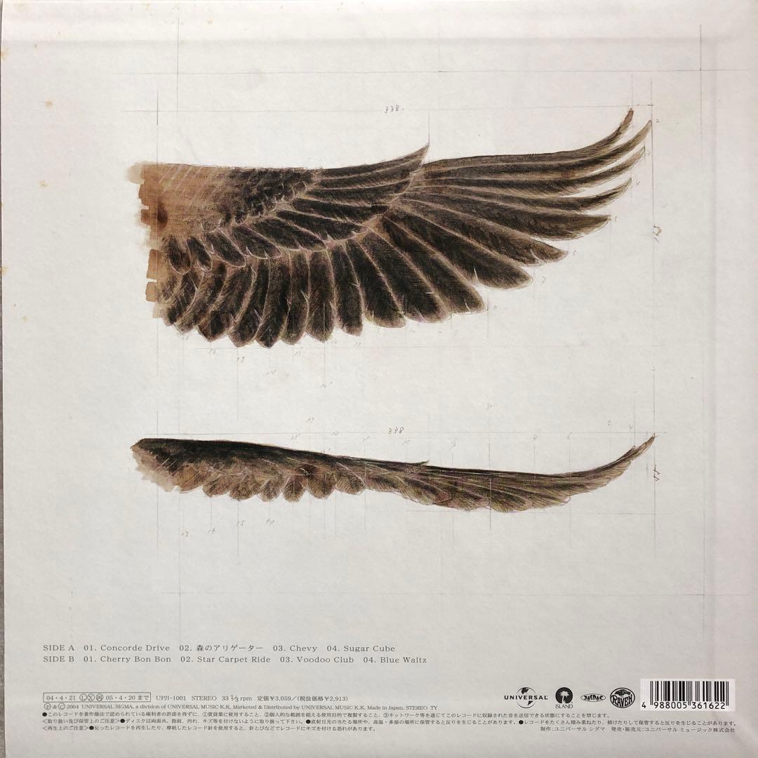 美盤LPステッカー付RAVENレイヴン限り無く赤に近い黒ROSSOロッソ照井利幸