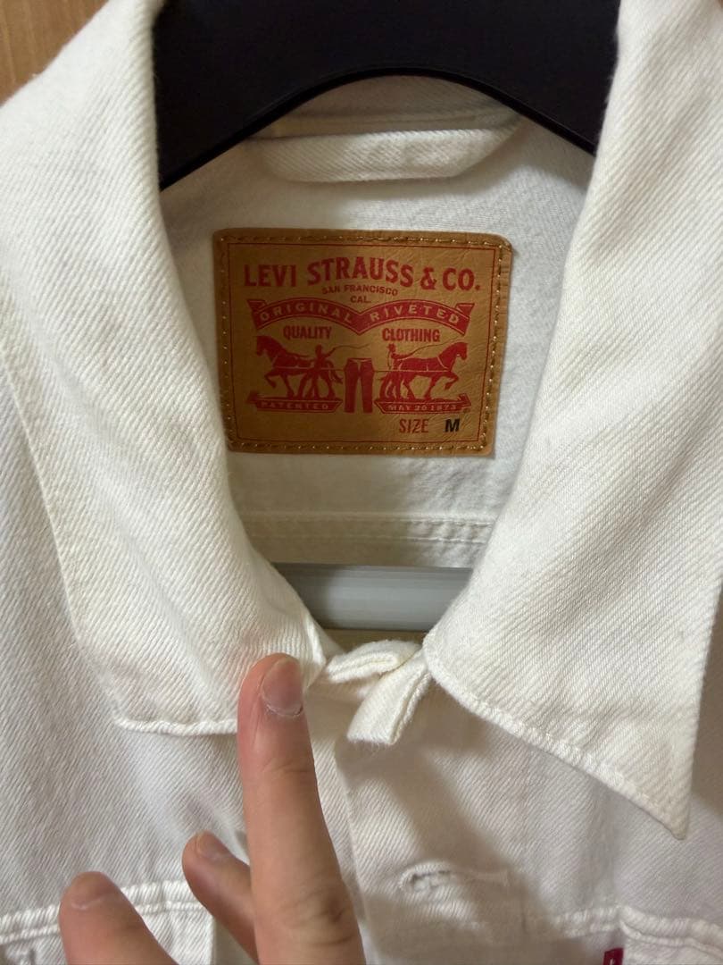リーバイス Levi's ホワイトデニムジャケット Gジャン メンズ