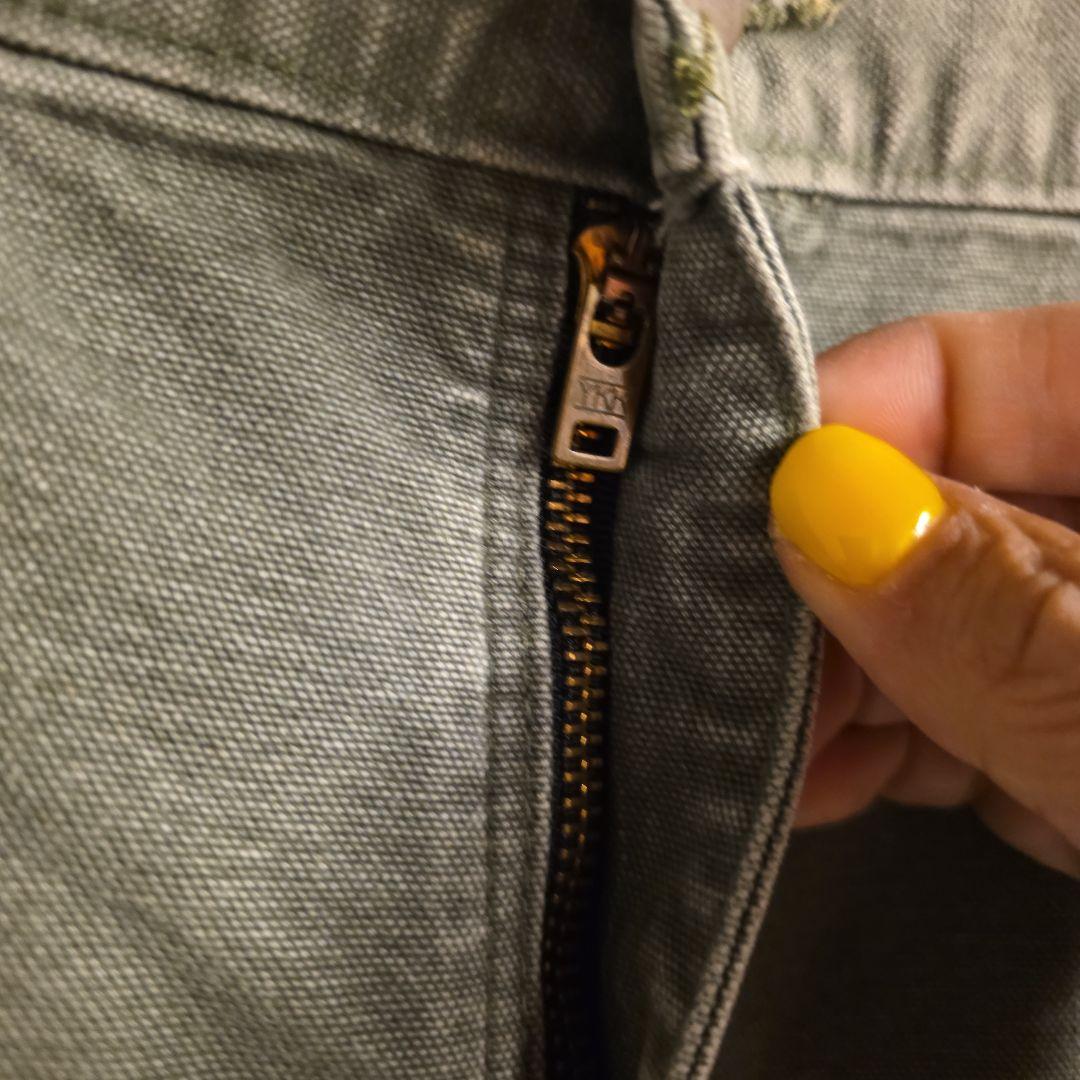 2007年メキシコ製　カーハート　ダブルニーブラック　ペインターパンツ　フェード