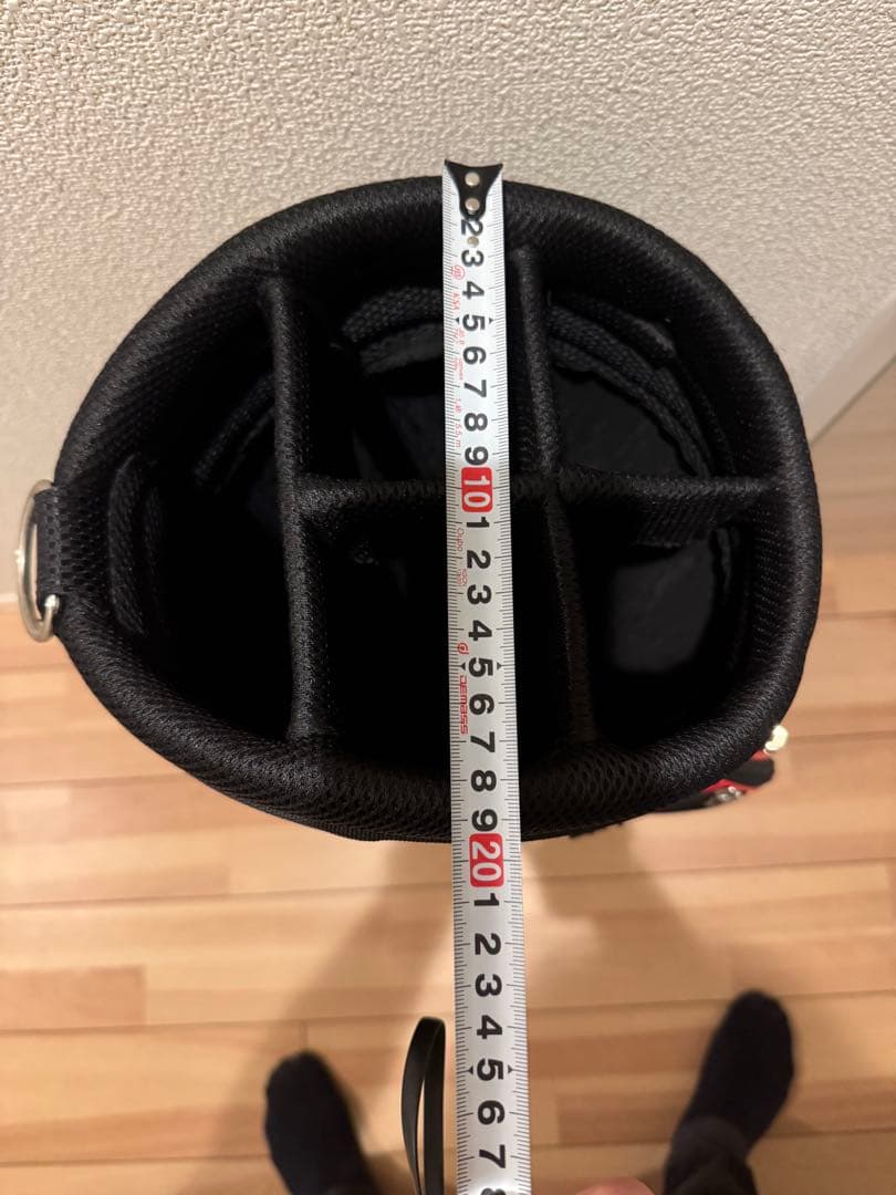 n*6様 Riviera キャディバッグ ブラック/レッド