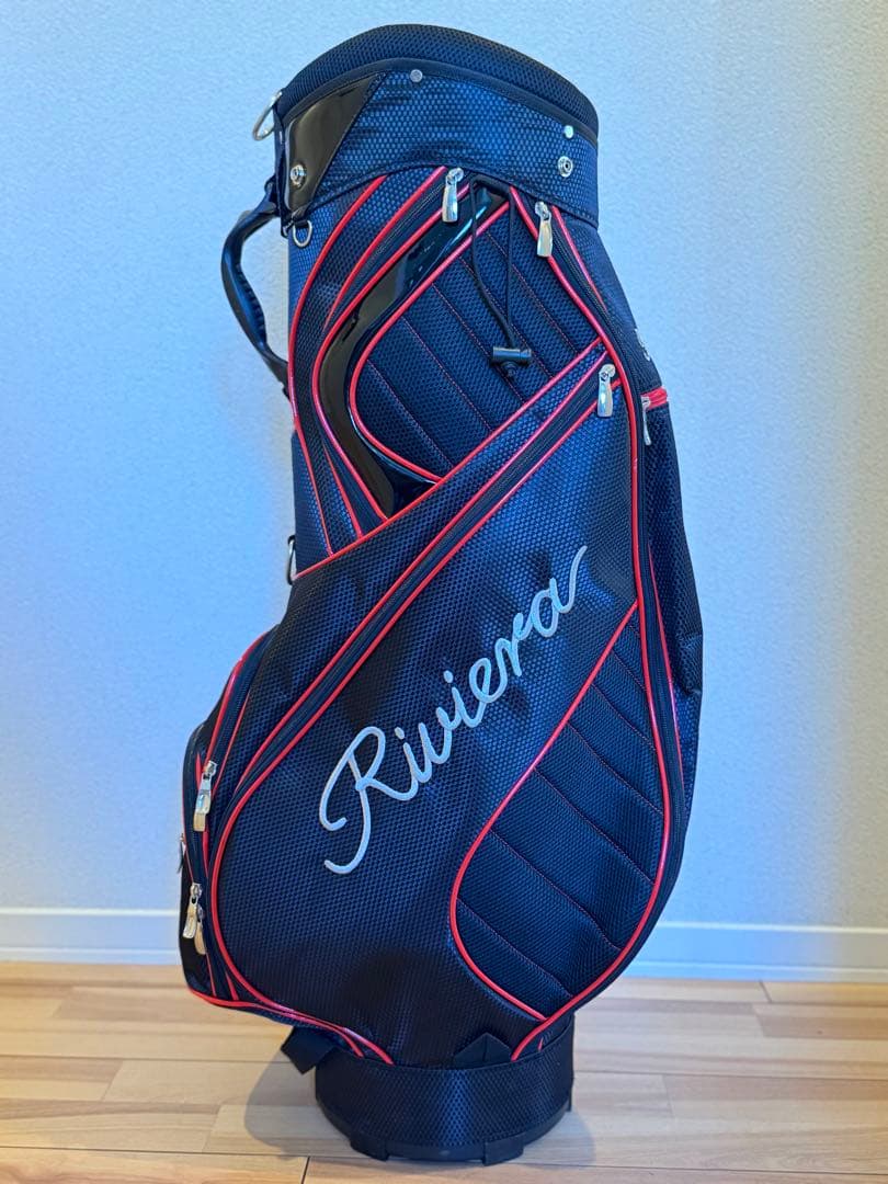 n*6様 Riviera キャディバッグ ブラック/レッド