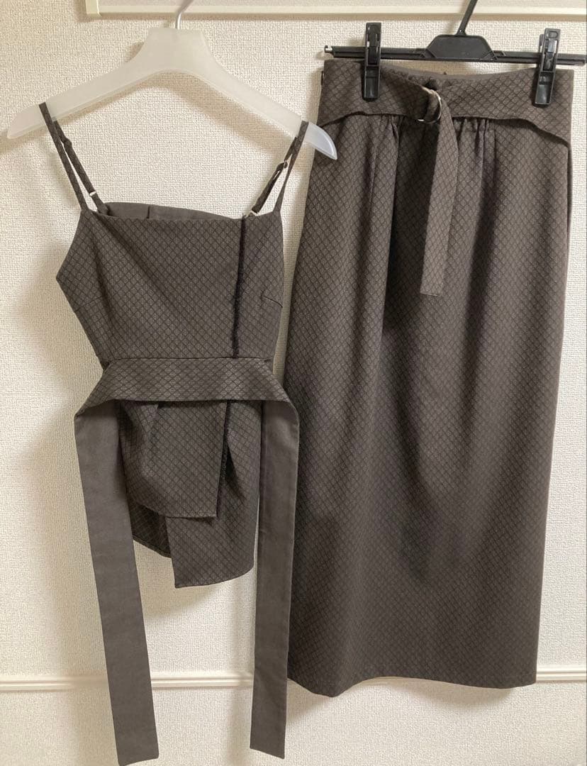 【SETUP】 パブリックトウキョウ ダマスクジャガード ワンピース レディース