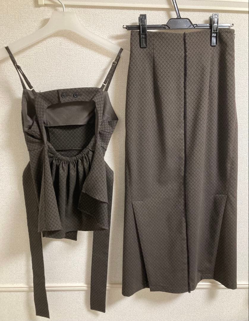 【SETUP】 パブリックトウキョウ ダマスクジャガード ワンピース レディース