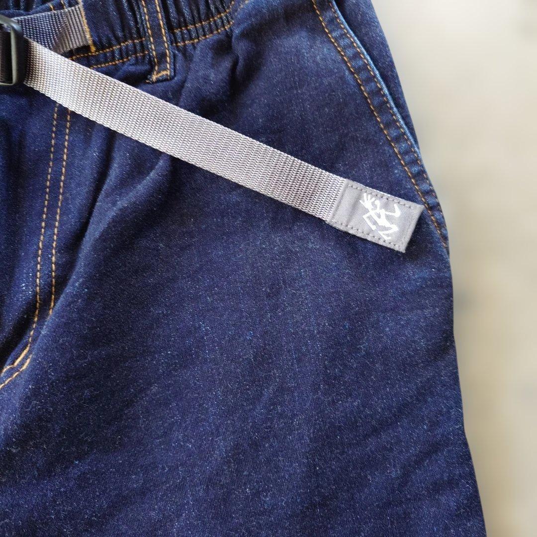 グラミチ ウォッシュマンズ別注モデル デニムジーンズ テーパード 細身 裾リブM