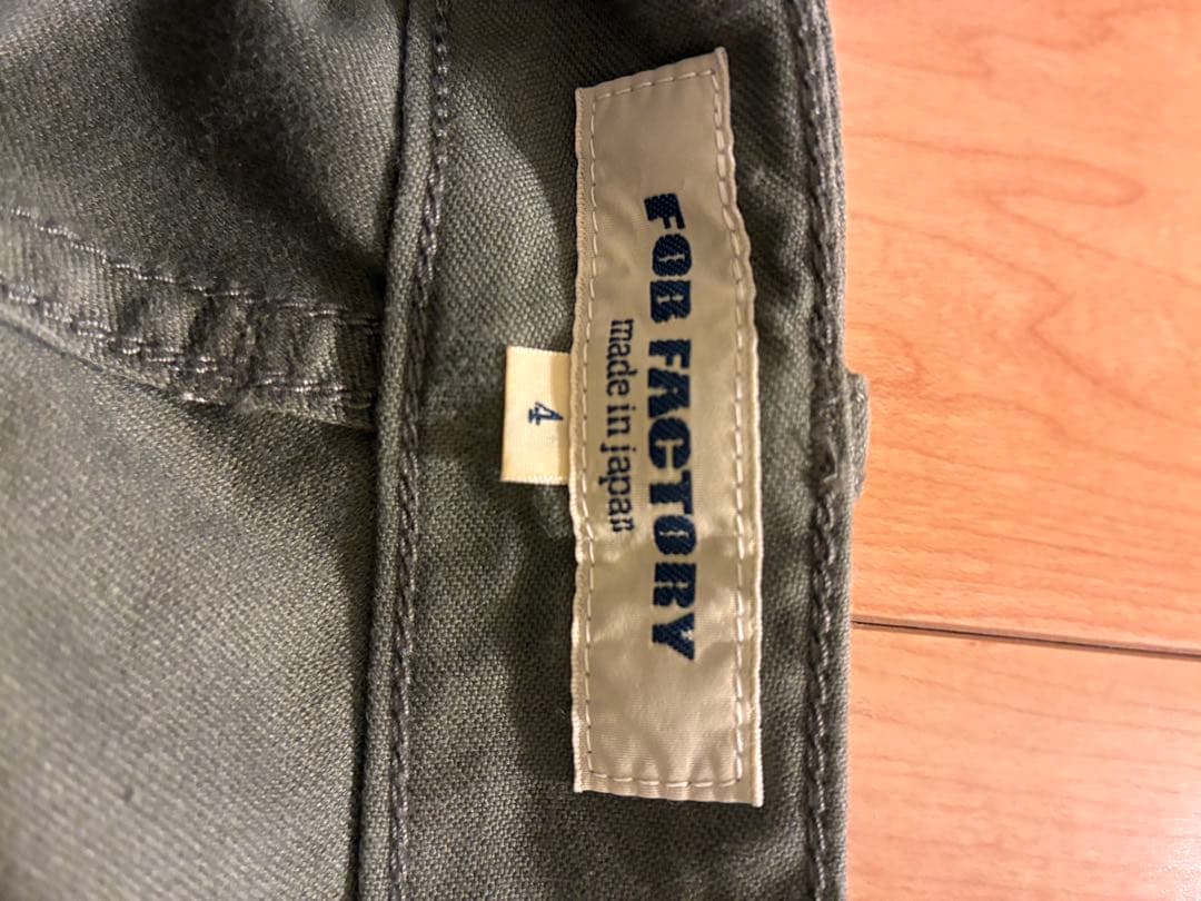 FOB FACTORY ベイカーパンツ サイズ4 オリーブ