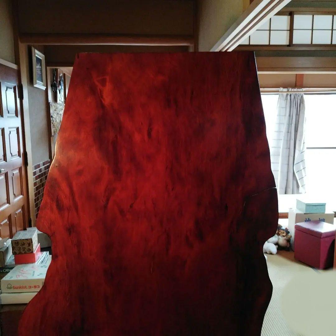 天然木 衝立 1枚板 仕切り パーテーション　足付き　木のオブジェ