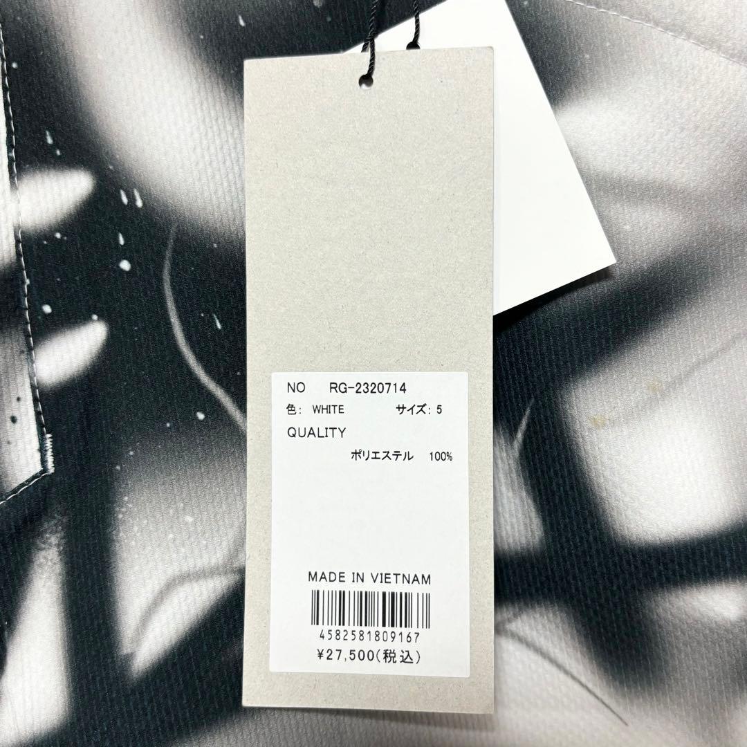 新品 ラッセルノ ゴルフ ロゴ ストレッチ ショーツ スプレー ホワイト L 5