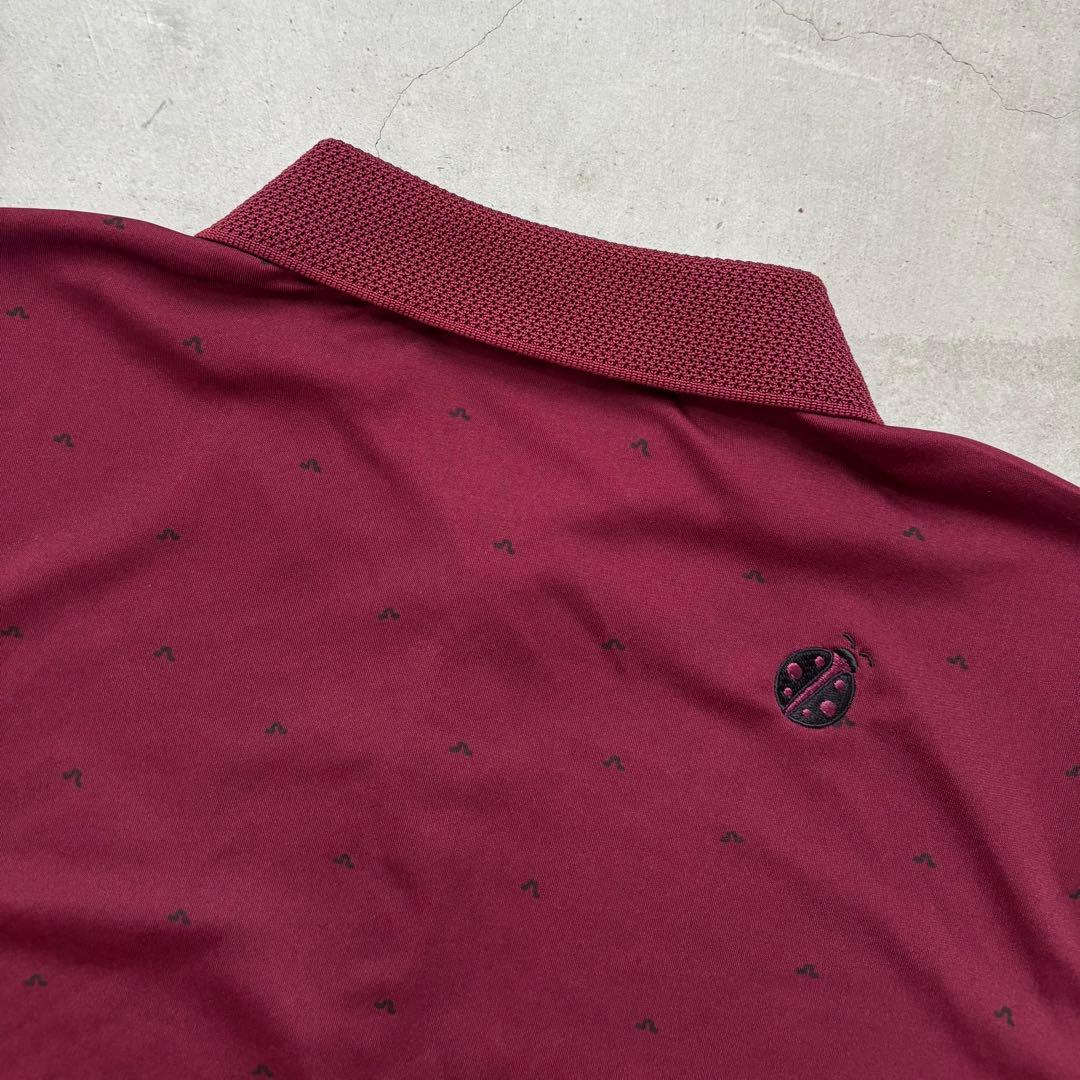 【美品】J.LINDEBERG Ko Olina ブリッジロゴ総柄 ポロシャツ