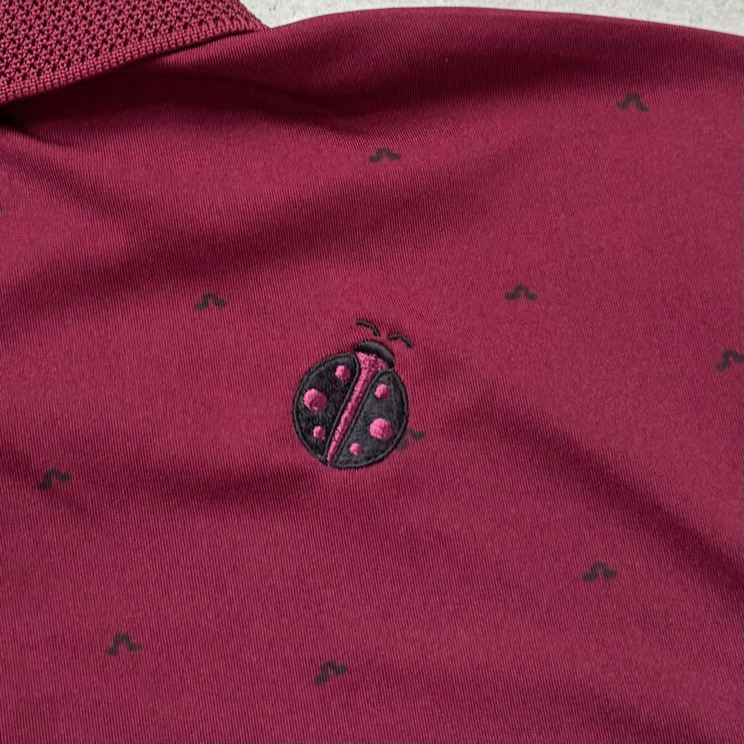 【美品】J.LINDEBERG Ko Olina ブリッジロゴ総柄 ポロシャツ