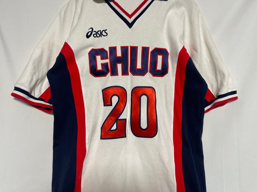 ★中央大学★asics★ユニフォーム★シャツ★バレーボール★20番★学生★XO★