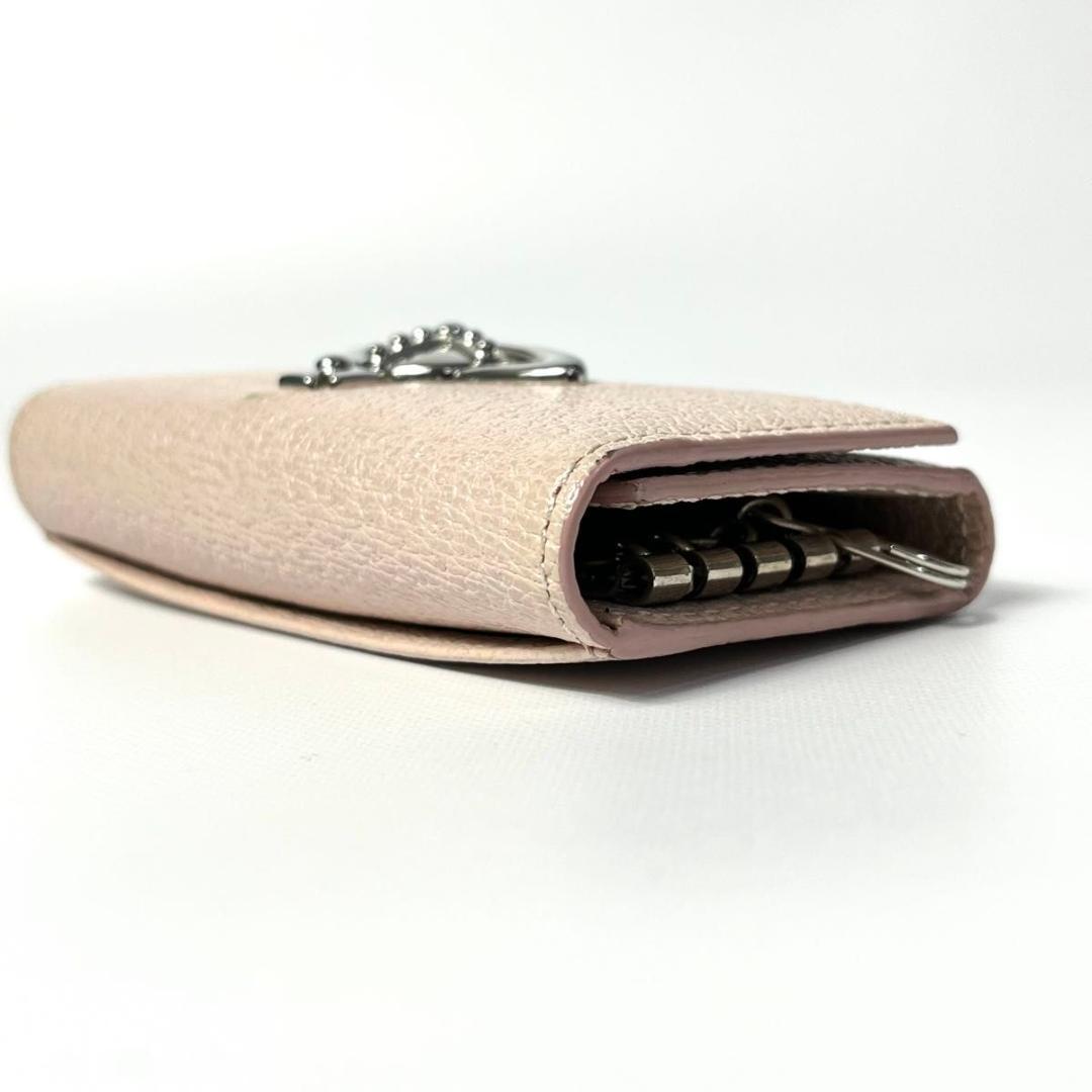 極美品 ヴィヴィアンウエストウッド キーケース レザー オーブ 4連 三つ折り