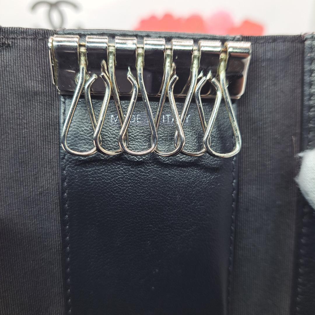 CHANEL　マトラッセ　キーケース　ブラック 　ラムスキン