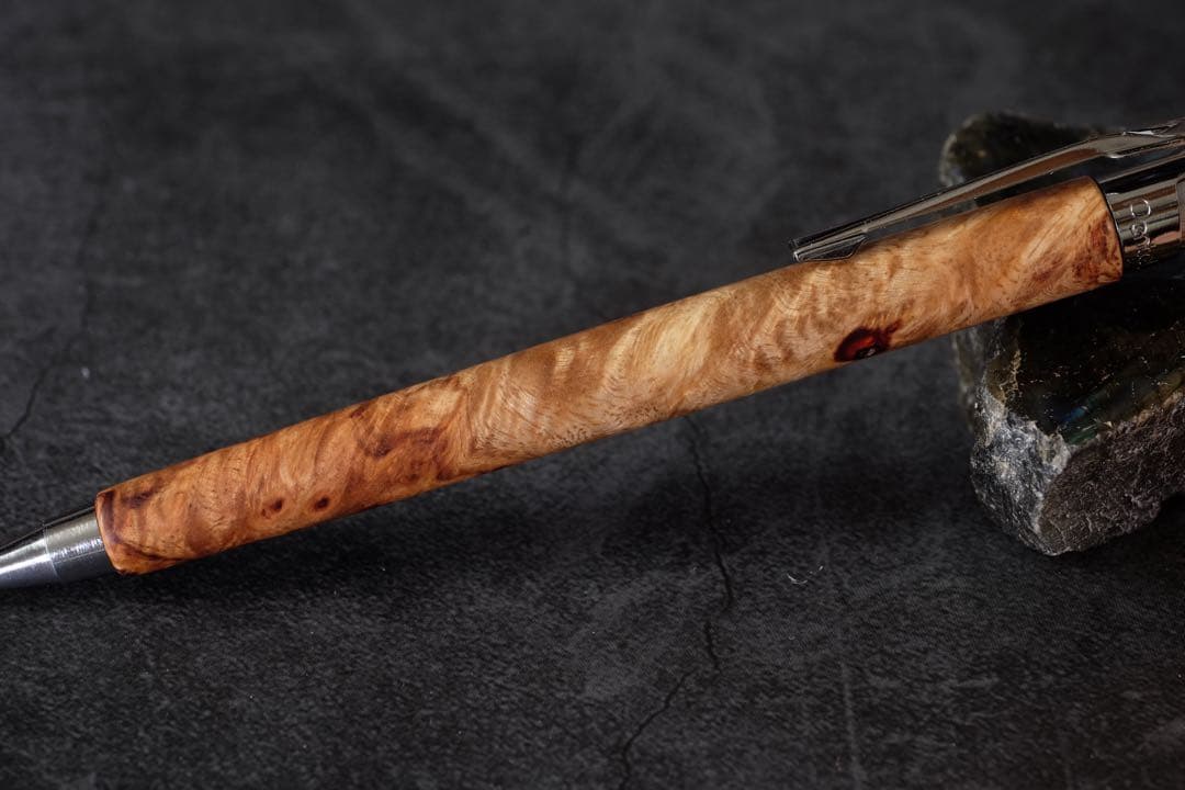 PG5木軸カスタム0206　高村杢工房 製図用シャープペンシル　花梨瘤