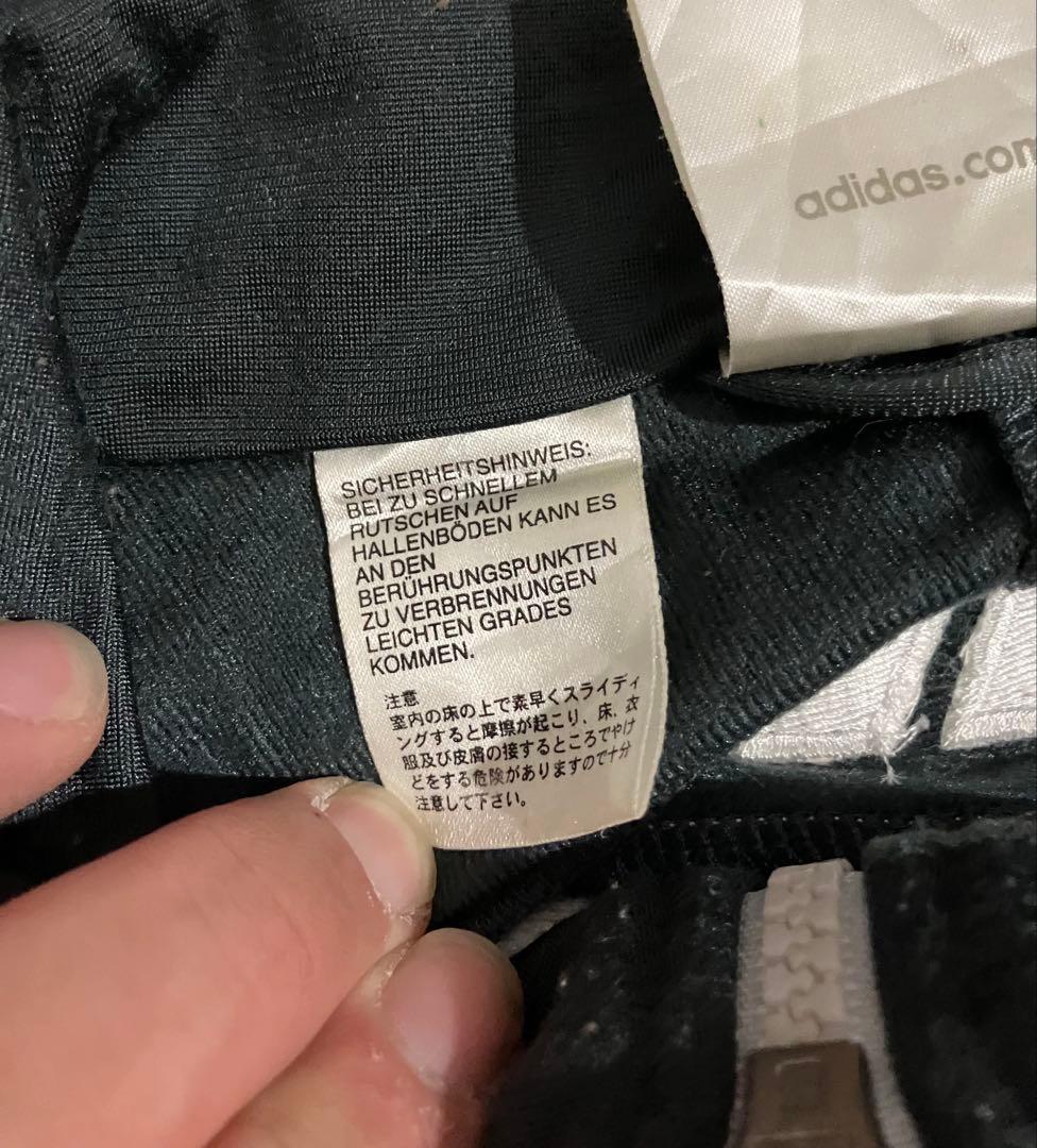 adidas アーチ切替 トラックジャケット XL相当 3ストライプ アーチ切替