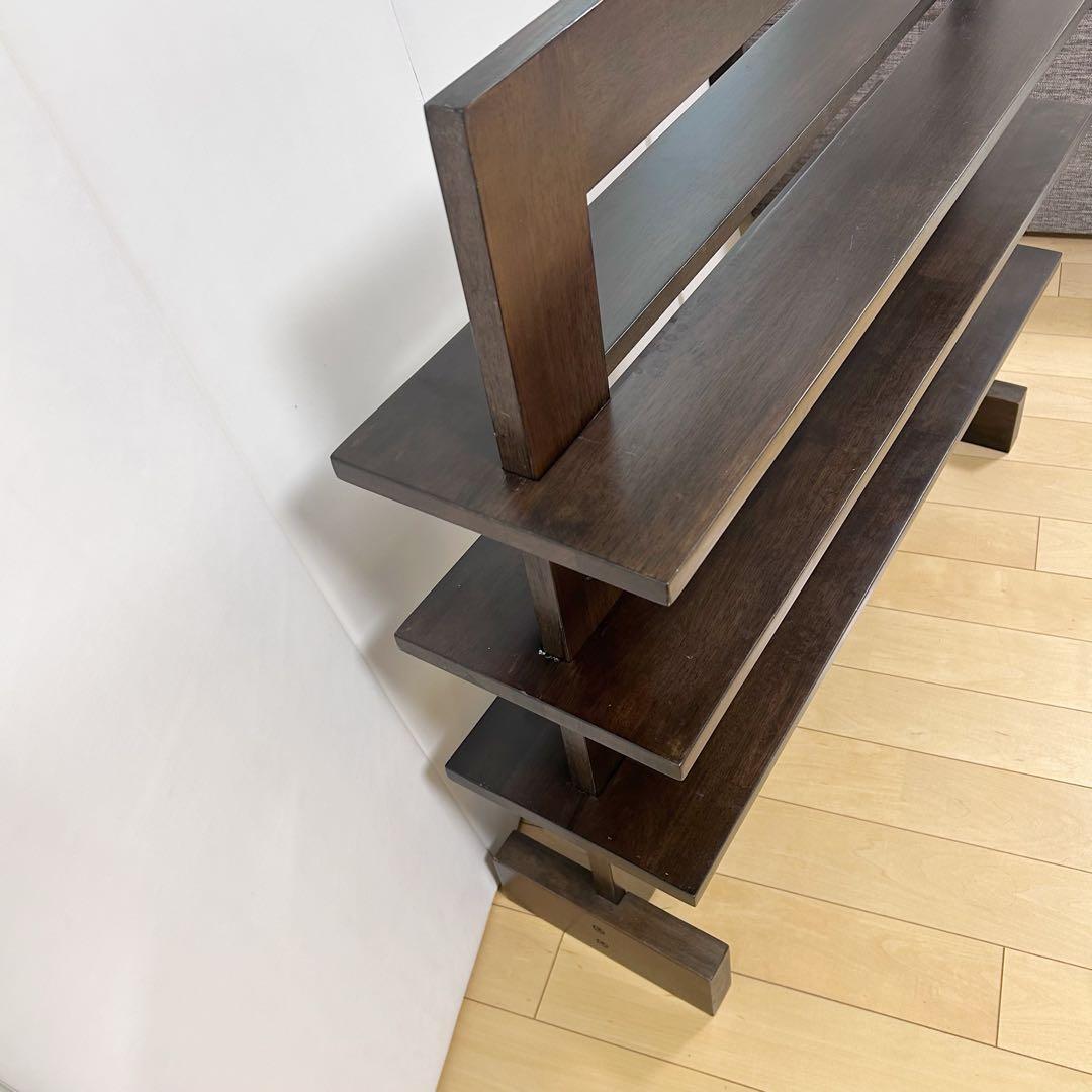 アンティーク　オープンシェルフ　ラック　ヴィンテージ　可動棚3枚　希少　民芸調