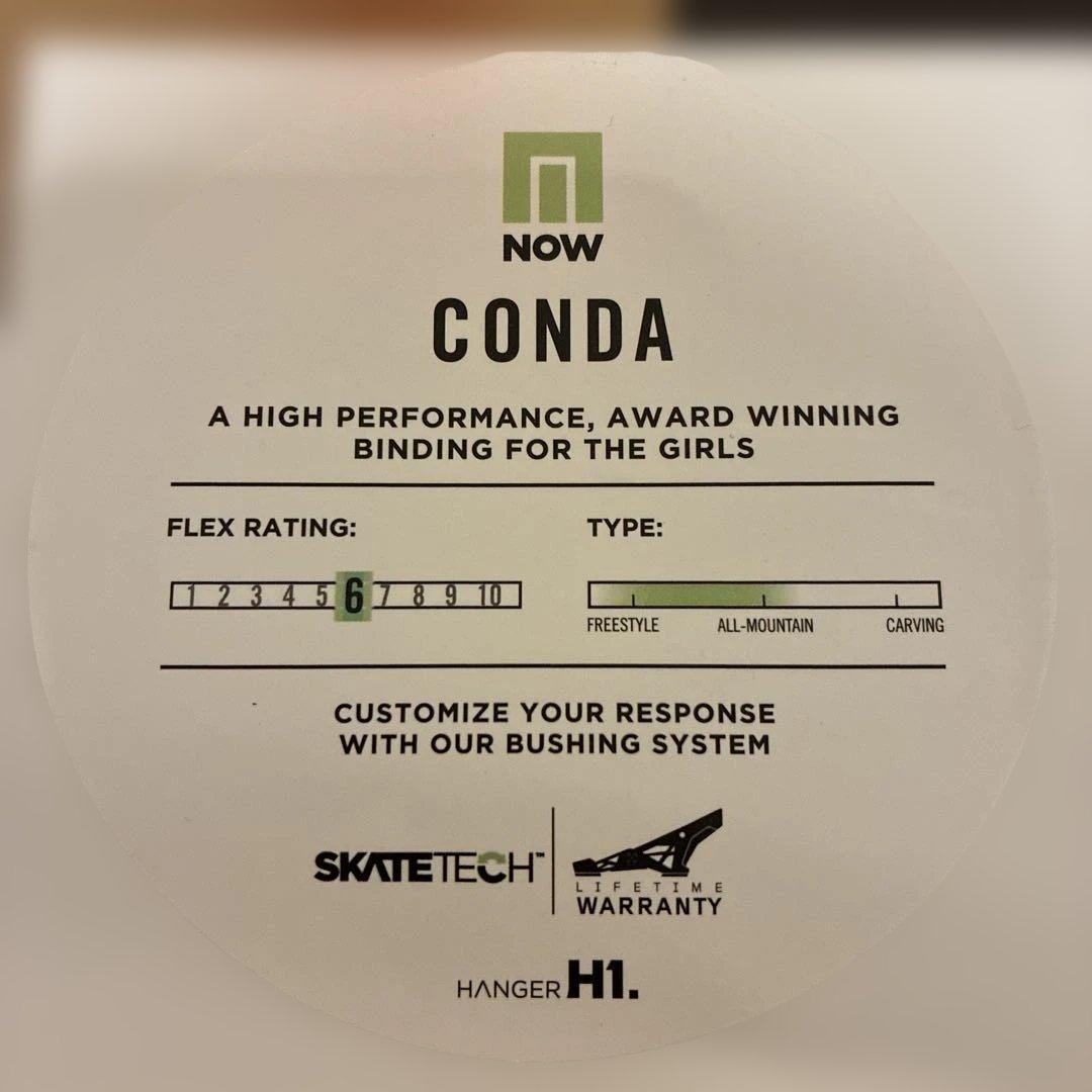NOW ナウ　バインディング　スケートテック CONDA コンダ　S
